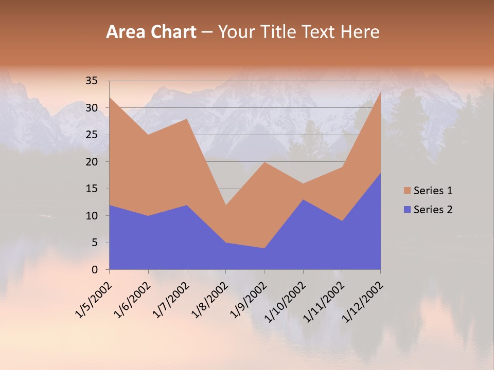 Mount Moran Reflectin In The Snake River At Oxbow Bend, Grand Teton National Park, Wyoming. PowerPoint Template