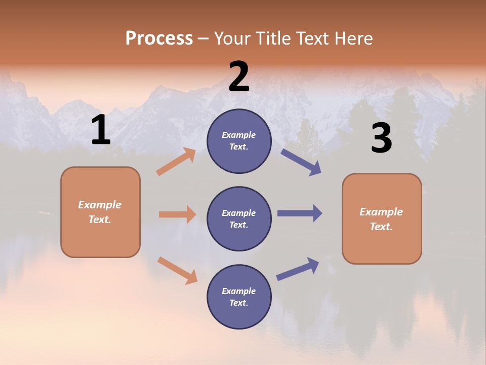 Mount Moran Reflectin In The Snake River At Oxbow Bend, Grand Teton National Park, Wyoming. PowerPoint Template