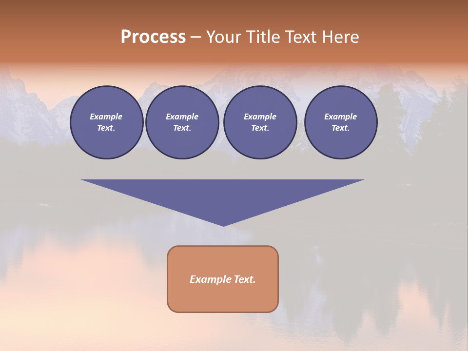 Mount Moran Reflectin In The Snake River At Oxbow Bend, Grand Teton National Park, Wyoming. PowerPoint Template