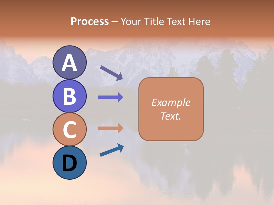 Mount Moran Reflectin In The Snake River At Oxbow Bend, Grand Teton National Park, Wyoming. PowerPoint Template