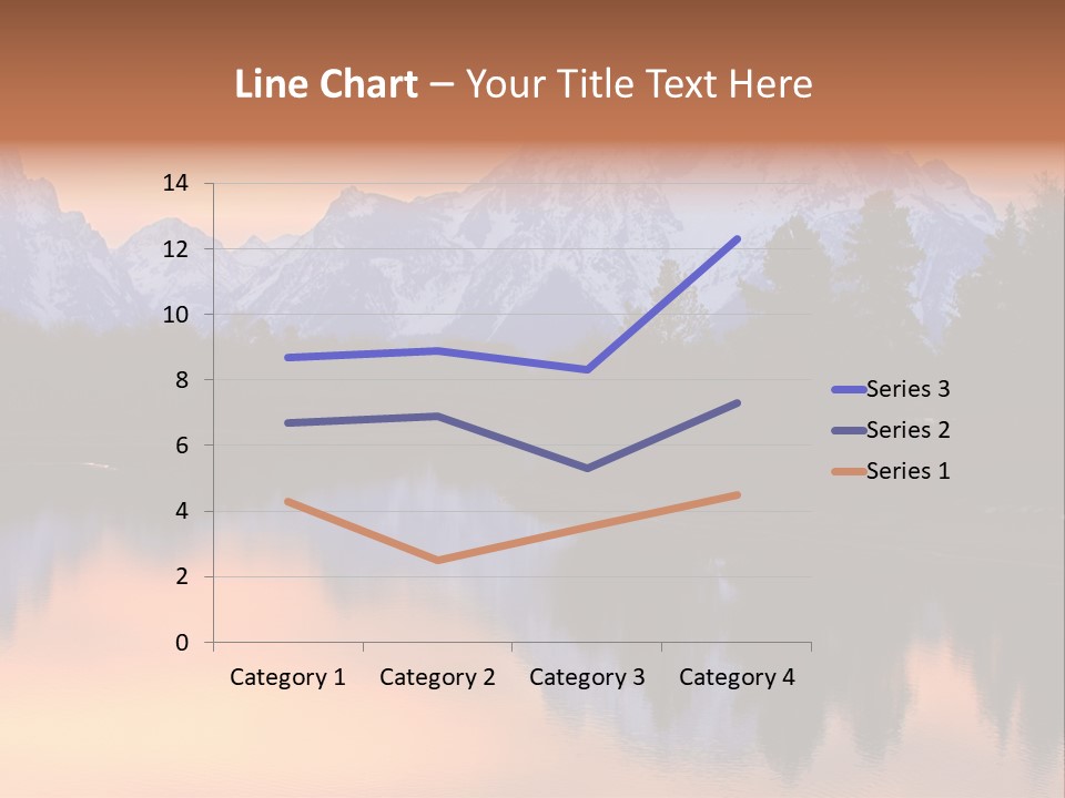 Mount Moran Reflectin In The Snake River At Oxbow Bend, Grand Teton National Park, Wyoming. PowerPoint Template