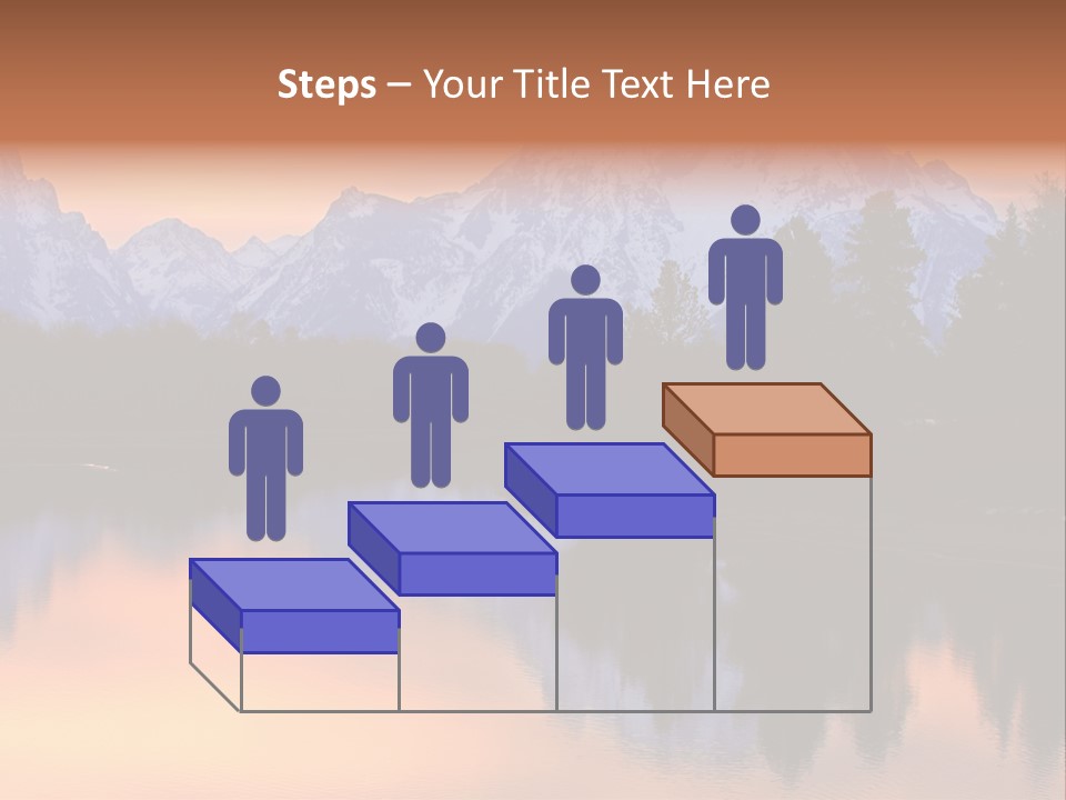Mount Moran Reflectin In The Snake River At Oxbow Bend, Grand Teton National Park, Wyoming. PowerPoint Template