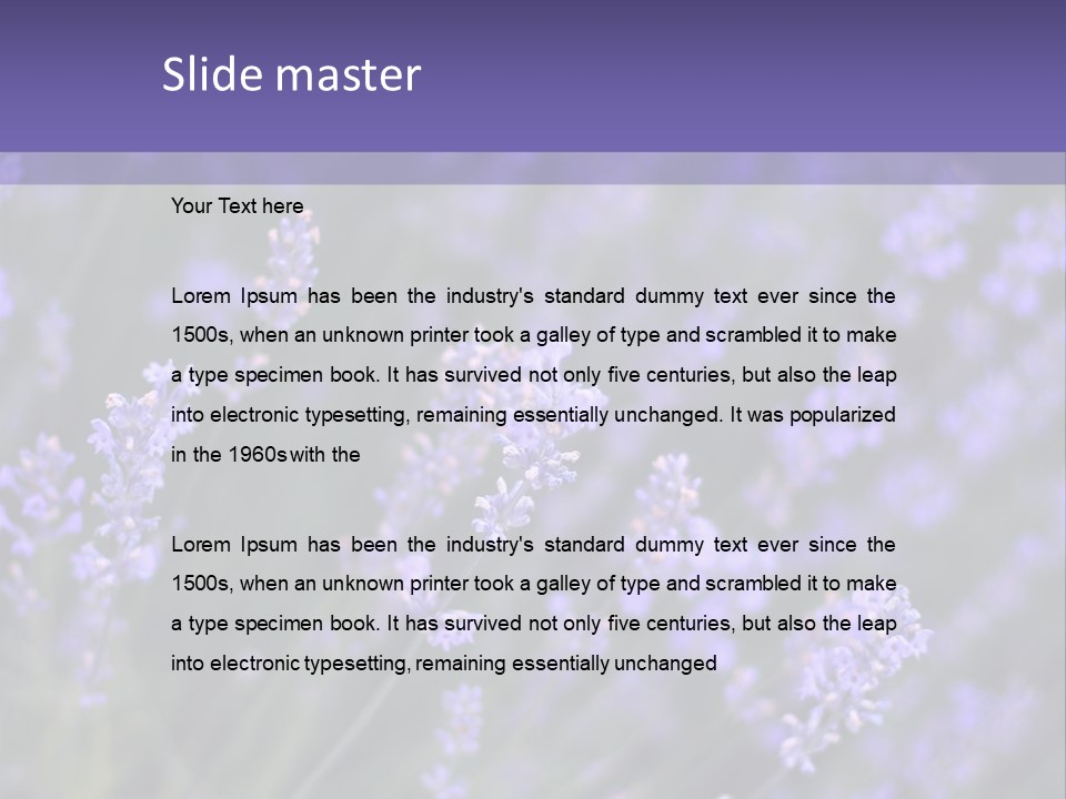 Lavender PowerPoint Template