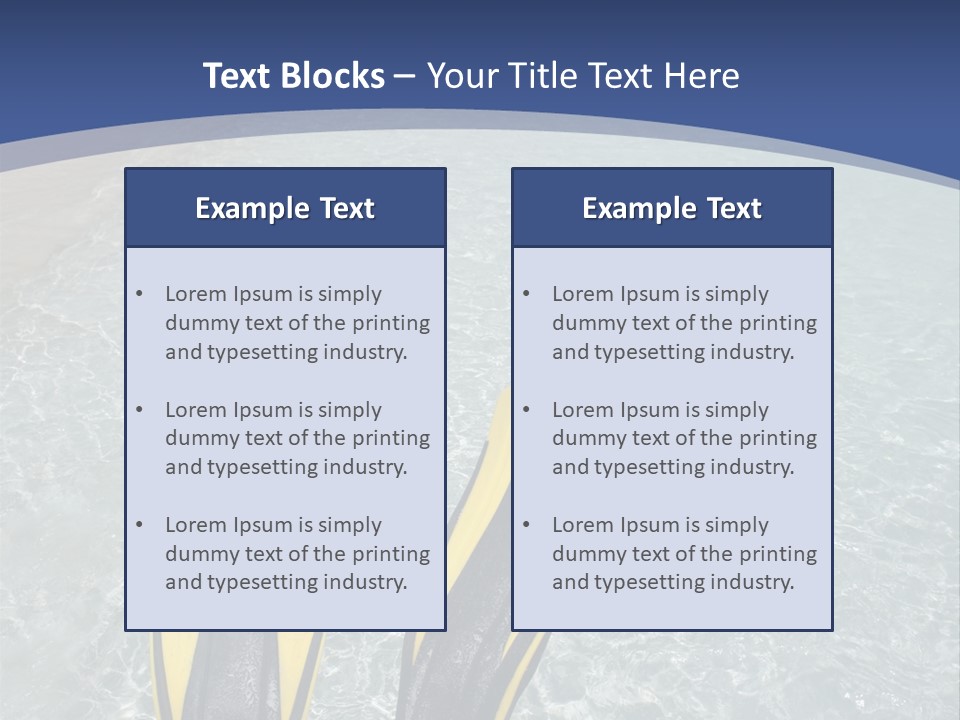 Man In Flippers On A Tropical Beach PowerPoint Template