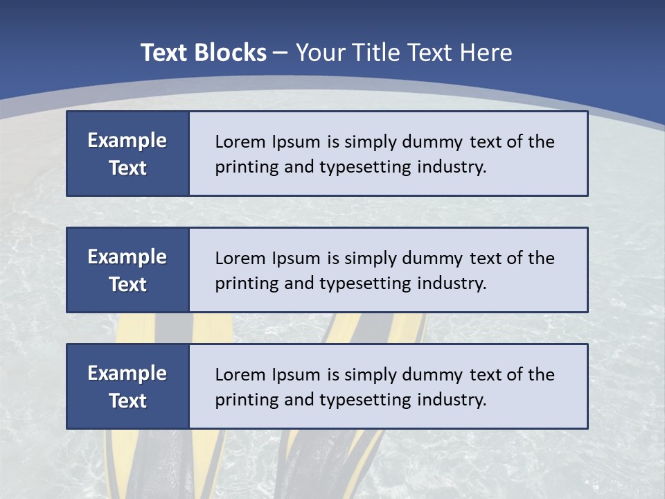 Man In Flippers On A Tropical Beach PowerPoint Template