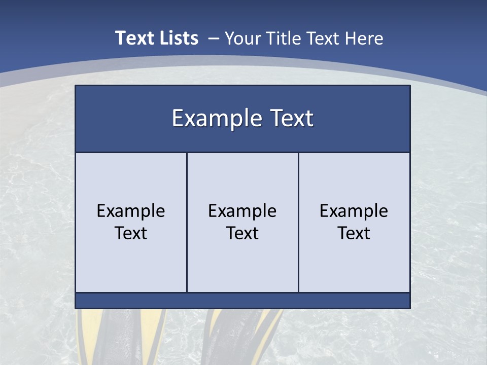 Man In Flippers On A Tropical Beach PowerPoint Template