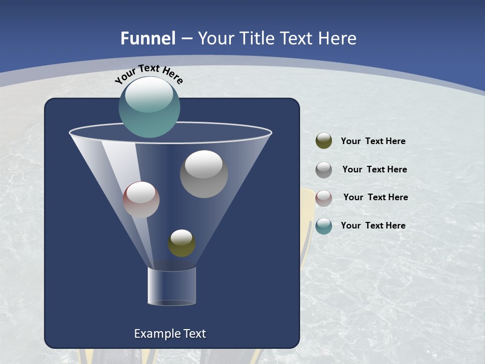 Man In Flippers On A Tropical Beach PowerPoint Template