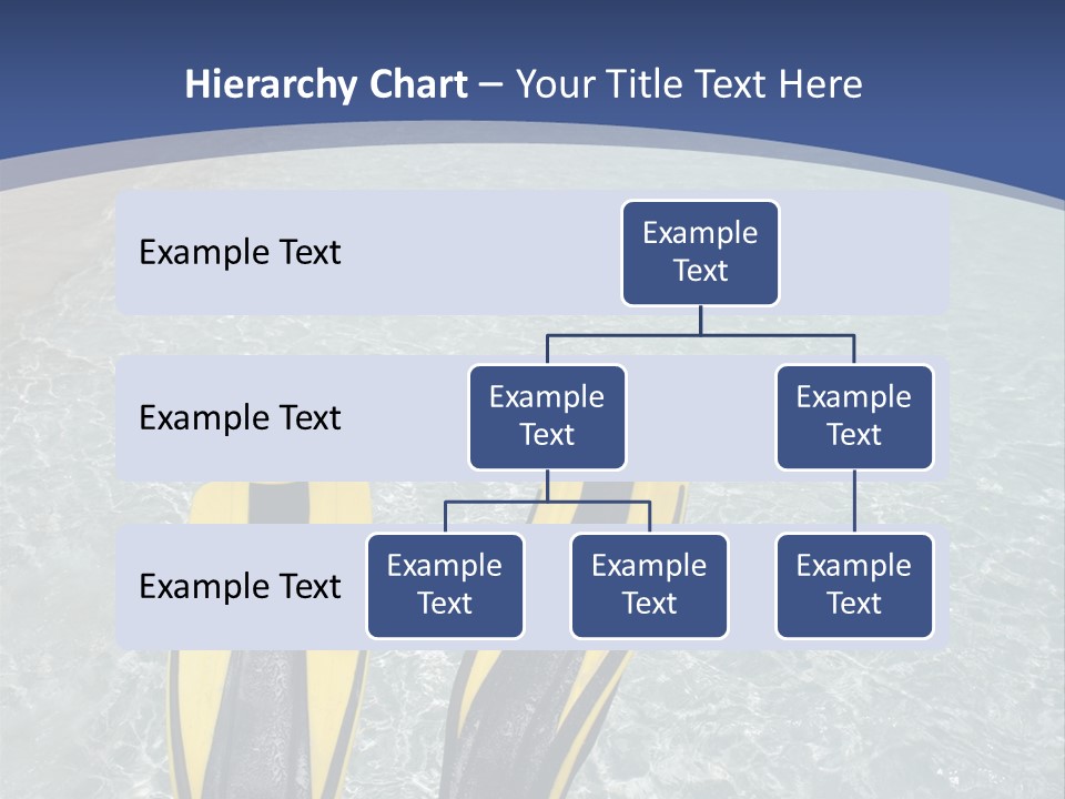 Man In Flippers On A Tropical Beach PowerPoint Template