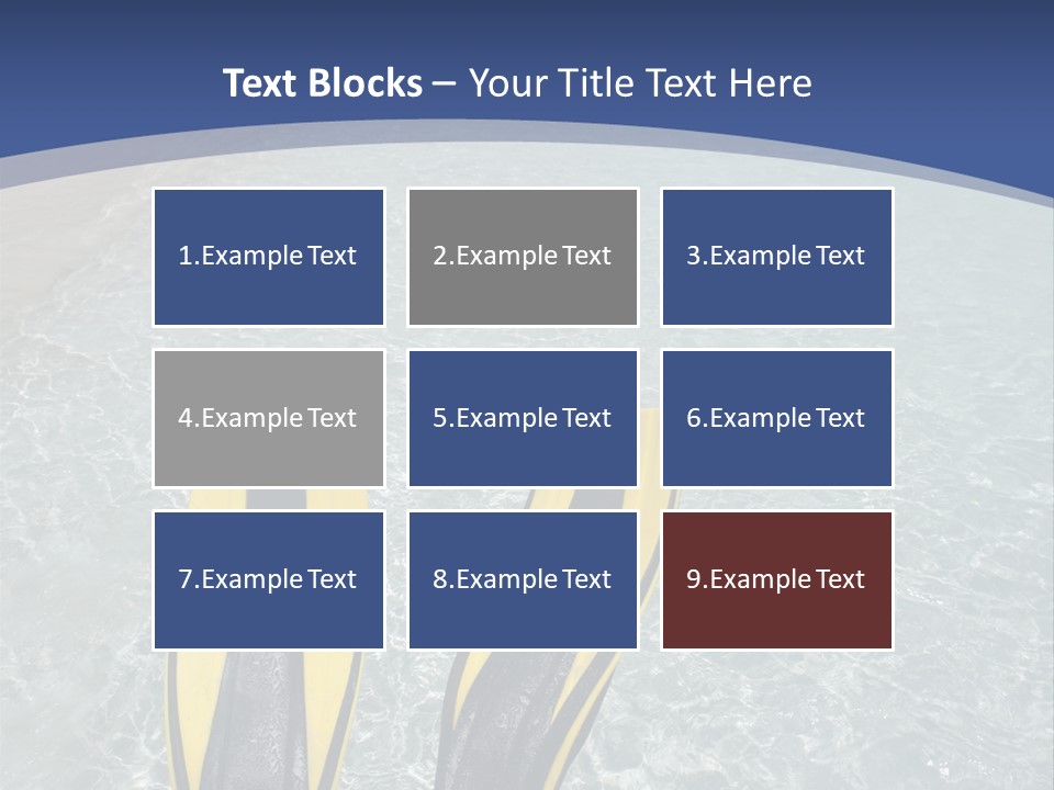 Man In Flippers On A Tropical Beach PowerPoint Template