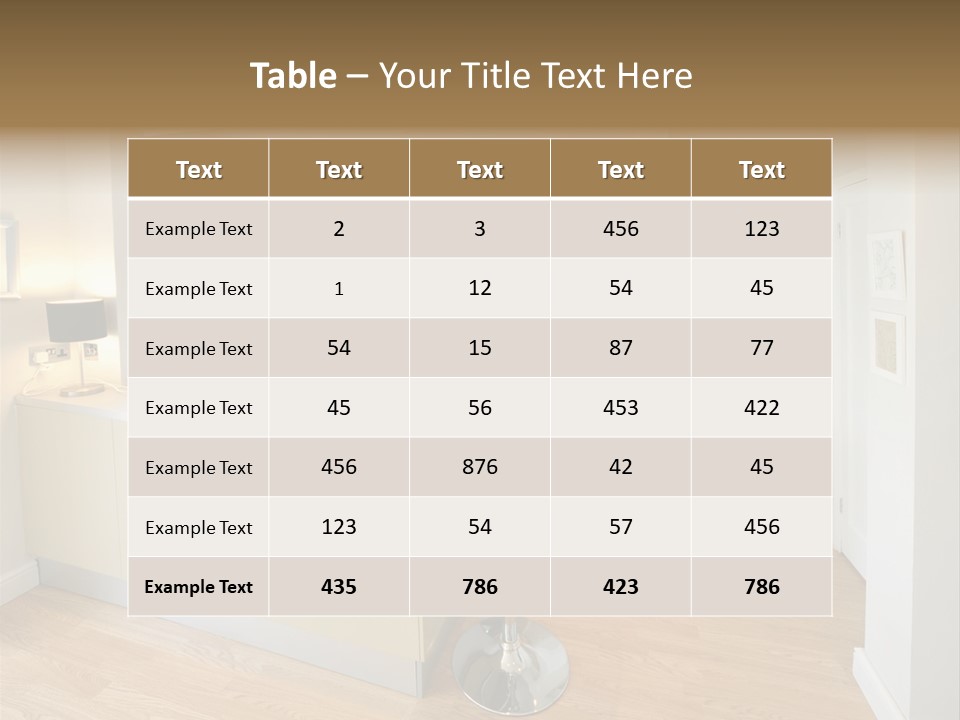 Colour Image Kitchen In Newly Restored Rebuilt House Work Surfaces PowerPoint Template