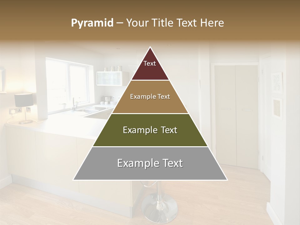 Colour Image Kitchen In Newly Restored Rebuilt House Work Surfaces PowerPoint Template