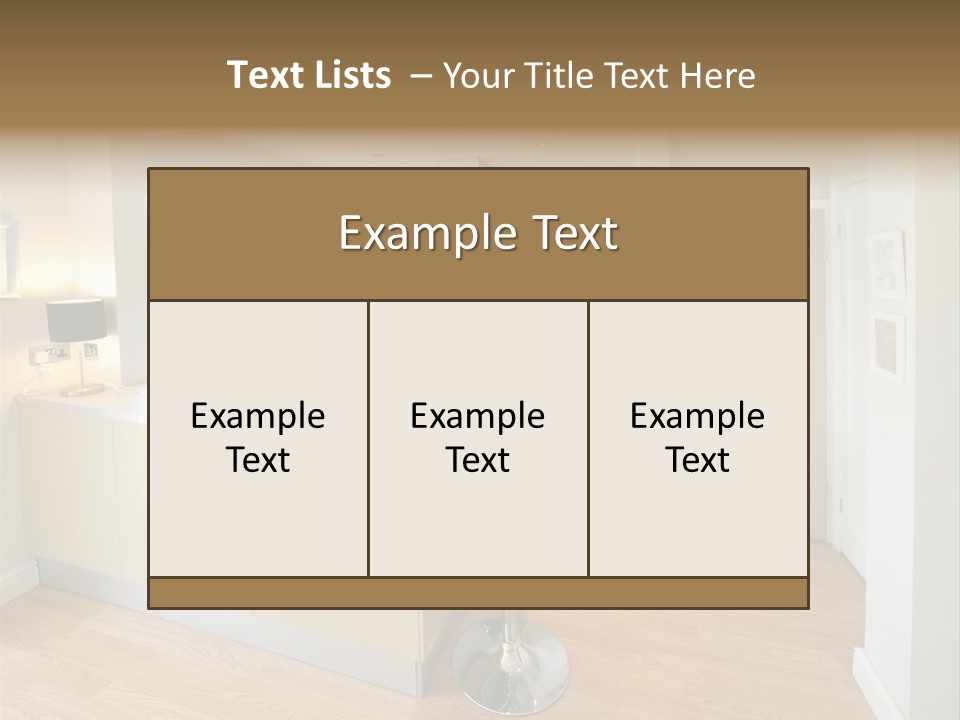 Colour Image Kitchen In Newly Restored Rebuilt House Work Surfaces PowerPoint Template