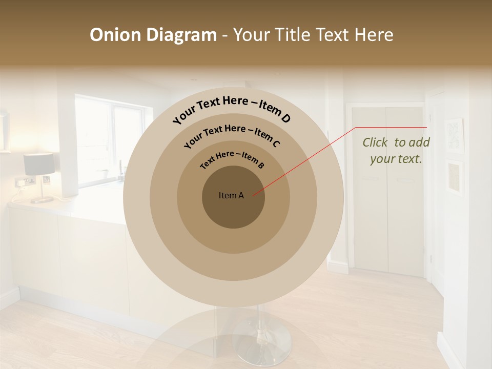 Colour Image Kitchen In Newly Restored Rebuilt House Work Surfaces PowerPoint Template