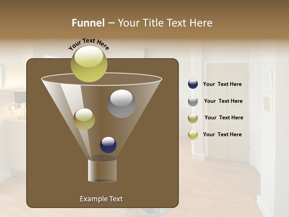 Colour Image Kitchen In Newly Restored Rebuilt House Work Surfaces PowerPoint Template