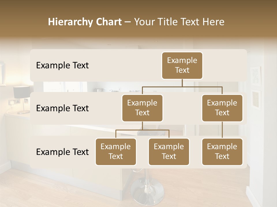 Colour Image Kitchen In Newly Restored Rebuilt House Work Surfaces PowerPoint Template