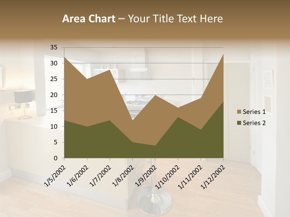 Colour Image Kitchen In Newly Restored Rebuilt House Work Surfaces PowerPoint Template