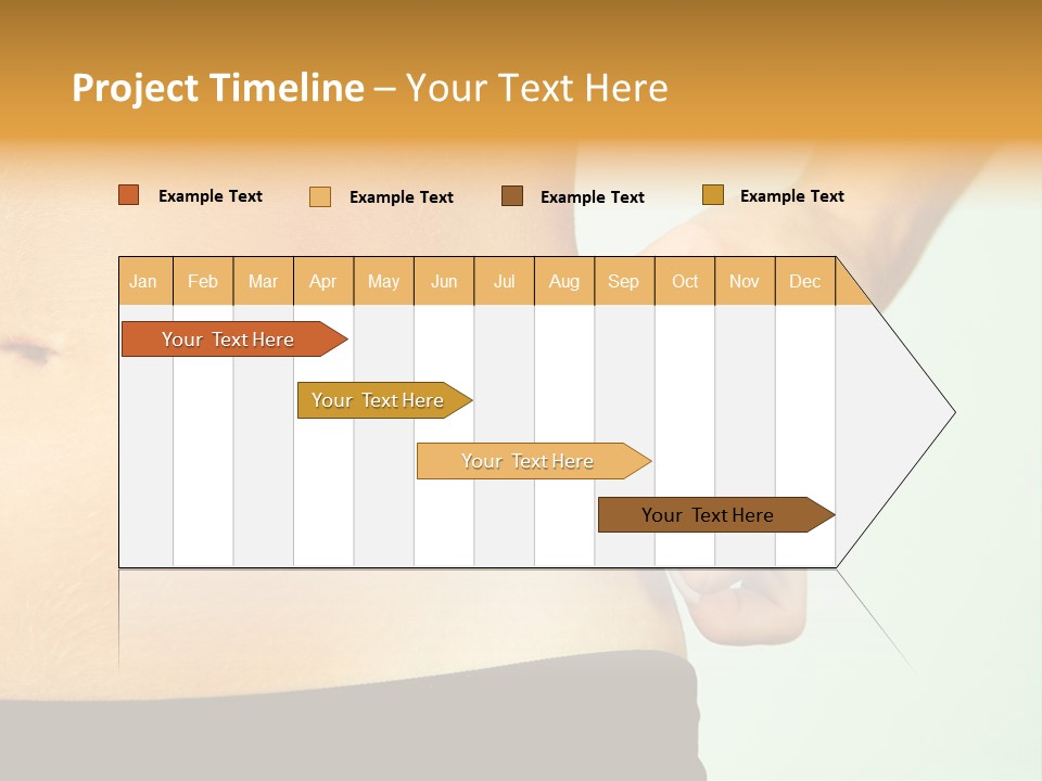 Woman's Fingers Touching Her Body Parts PowerPoint Template