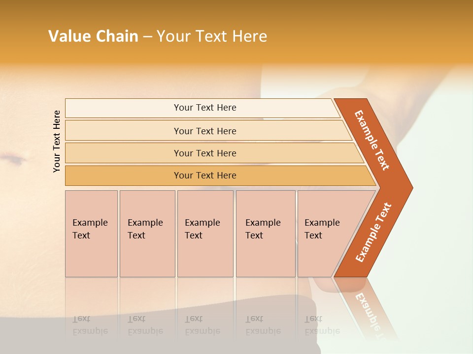 Woman's Fingers Touching Her Body Parts PowerPoint Template