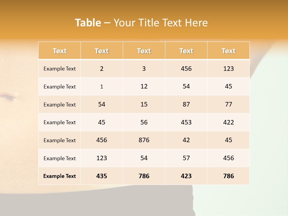 Woman's Fingers Touching Her Body Parts PowerPoint Template