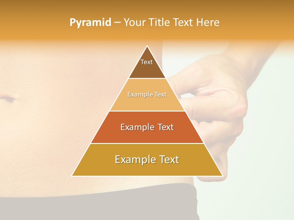 Woman's Fingers Touching Her Body Parts PowerPoint Template