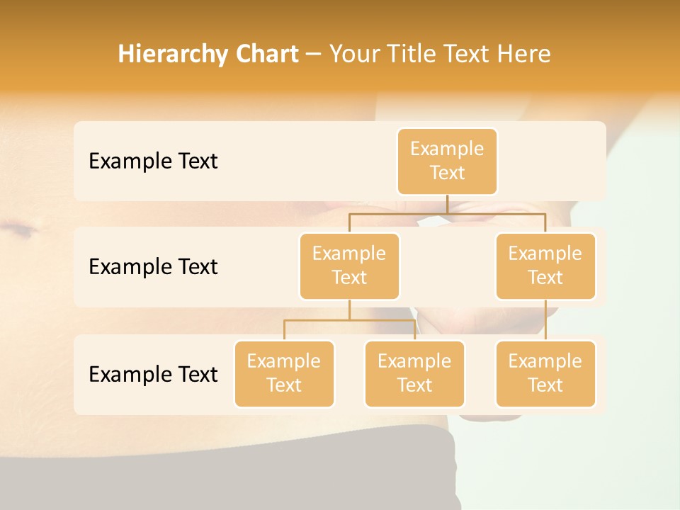 Woman's Fingers Touching Her Body Parts PowerPoint Template