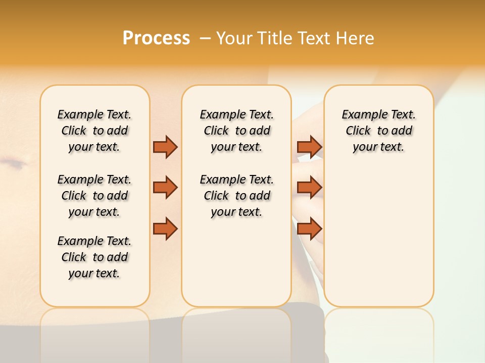 Woman's Fingers Touching Her Body Parts PowerPoint Template