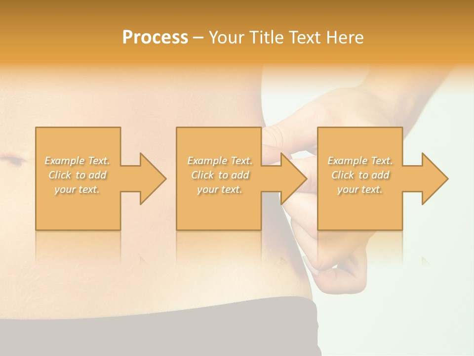 Woman's Fingers Touching Her Body Parts PowerPoint Template