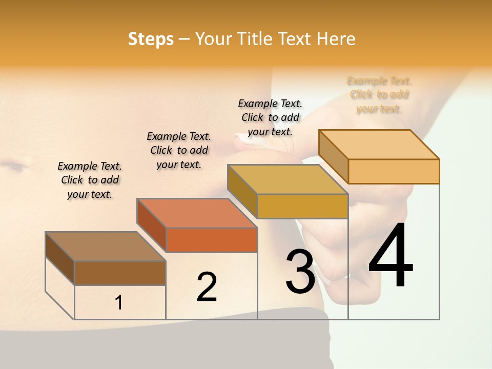 Woman's Fingers Touching Her Body Parts PowerPoint Template