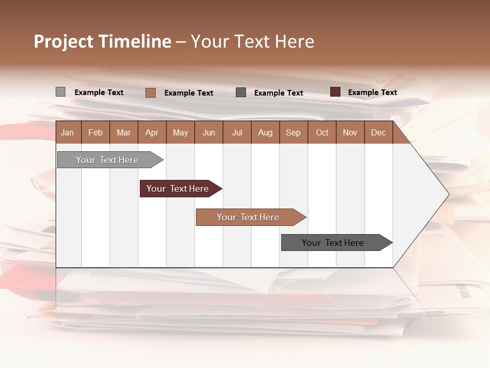 A Pile Of Colorful Letters And Junk Mail On A Table Isolated On White Background PowerPoint Template