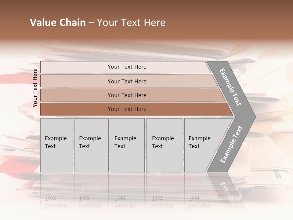 A Pile Of Colorful Letters And Junk Mail On A Table Isolated On White Background PowerPoint Template