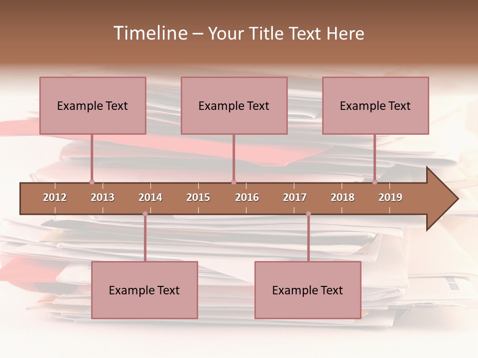 A Pile Of Colorful Letters And Junk Mail On A Table Isolated On White Background PowerPoint Template