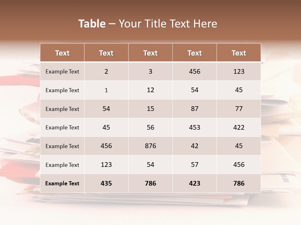 A Pile Of Colorful Letters And Junk Mail On A Table Isolated On White Background PowerPoint Template