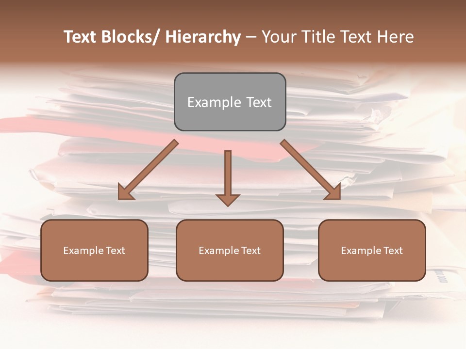 A Pile Of Colorful Letters And Junk Mail On A Table Isolated On White Background PowerPoint Template