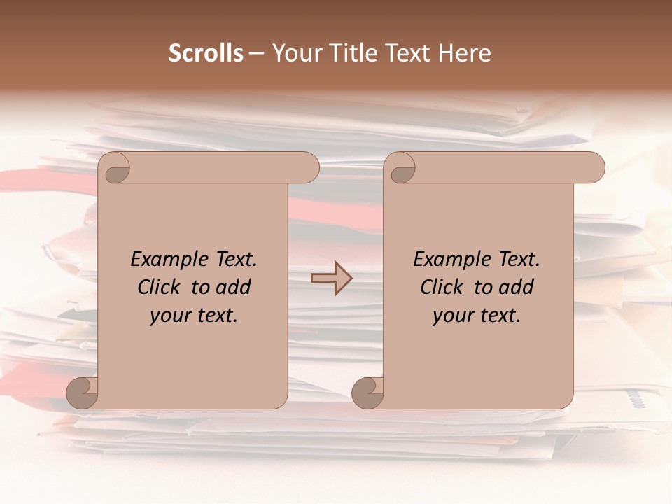 A Pile Of Colorful Letters And Junk Mail On A Table Isolated On White Background PowerPoint Template