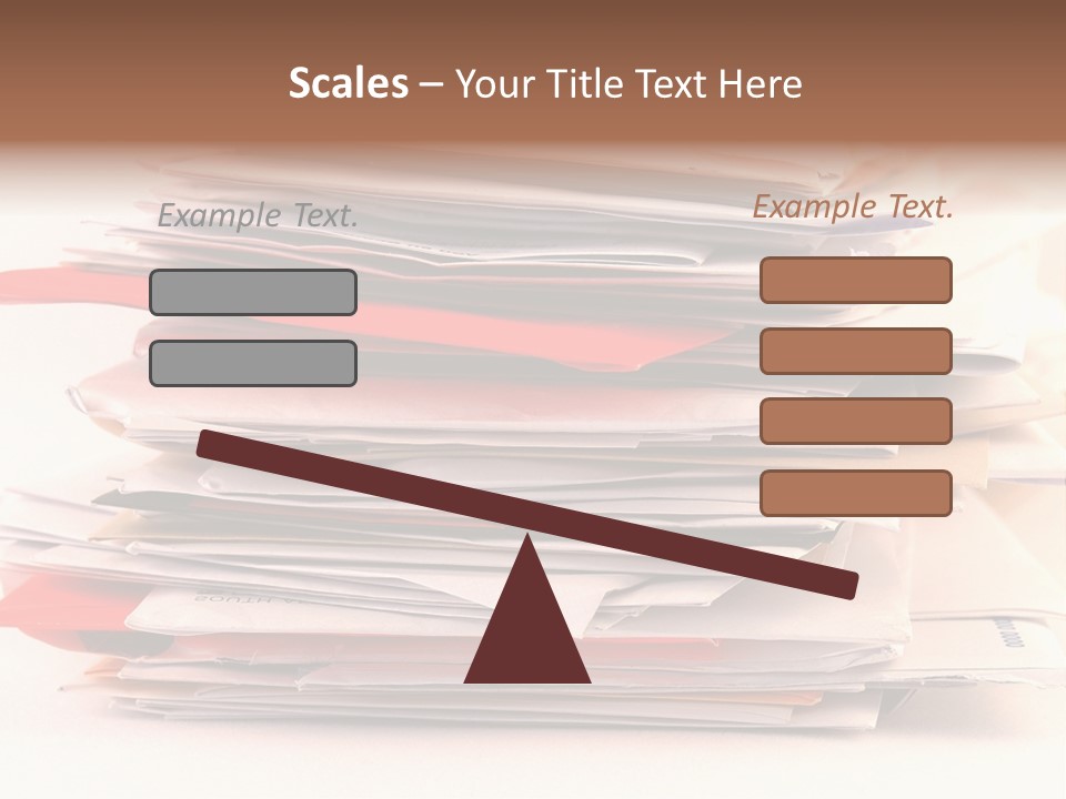 A Pile Of Colorful Letters And Junk Mail On A Table Isolated On White Background PowerPoint Template