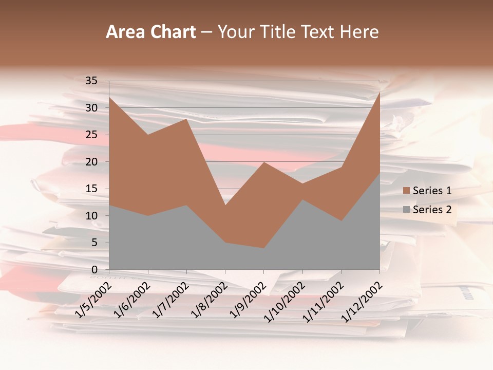 A Pile Of Colorful Letters And Junk Mail On A Table Isolated On White Background PowerPoint Template