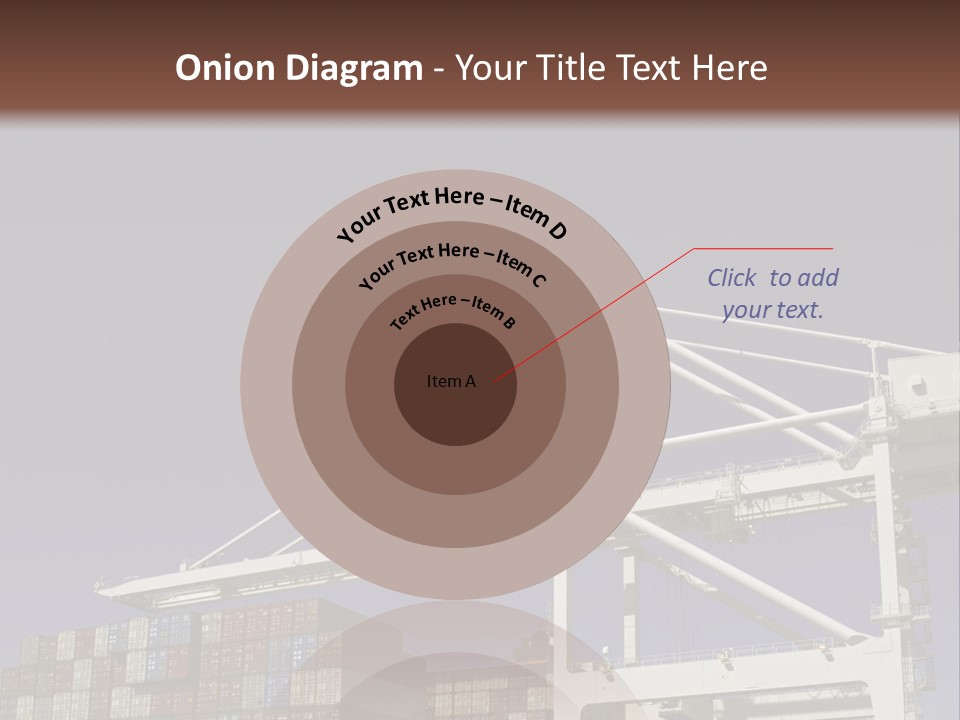 Container Ship Loading/Unloading PowerPoint Template