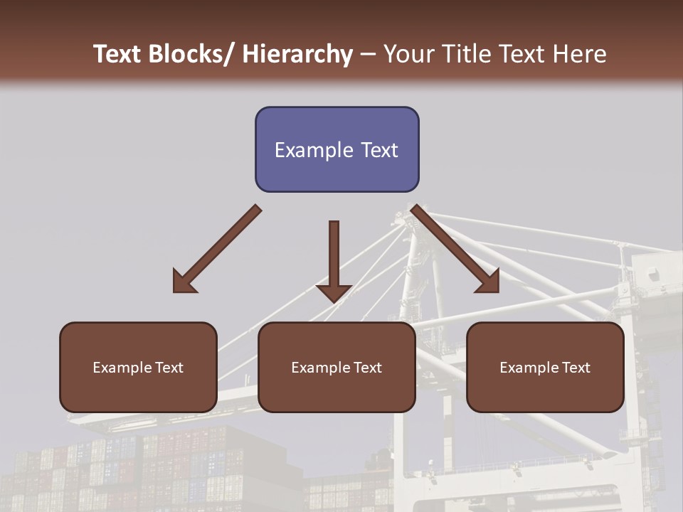 Container Ship Loading/Unloading PowerPoint Template