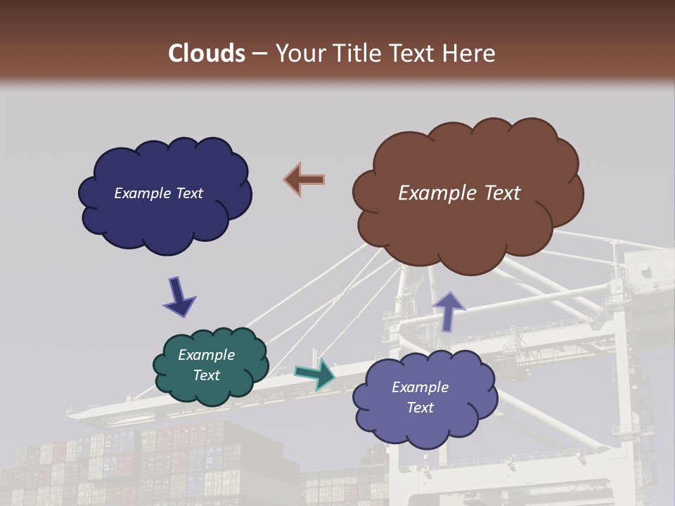Container Ship Loading/Unloading PowerPoint Template