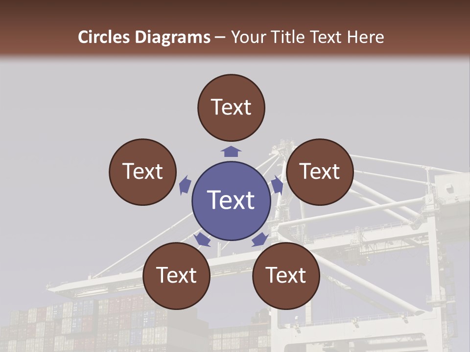 Container Ship Loading/Unloading PowerPoint Template