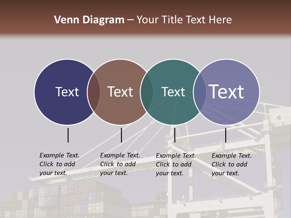 Container Ship Loading/Unloading PowerPoint Template