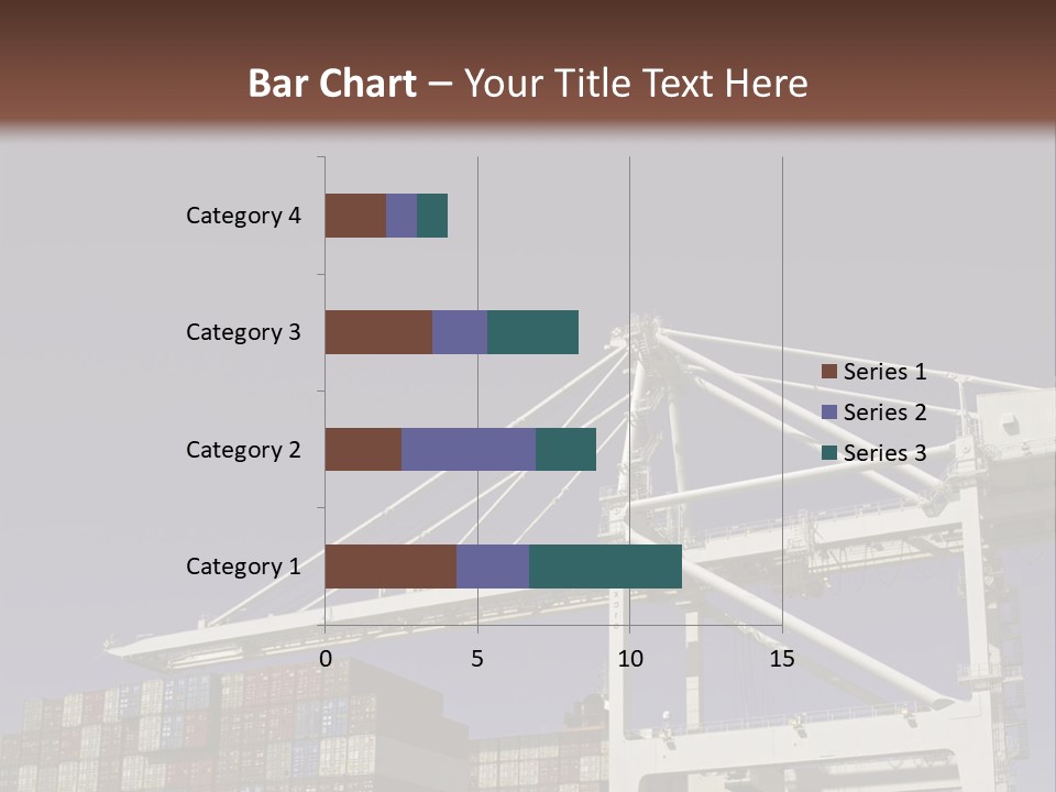 Container Ship Loading/Unloading PowerPoint Template