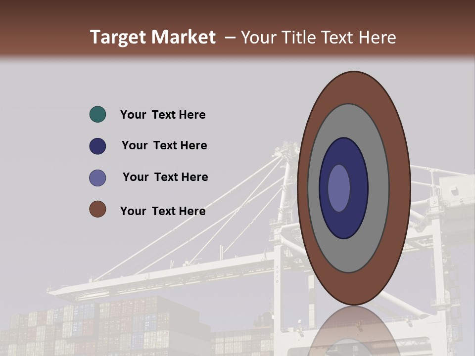 Container Ship Loading/Unloading PowerPoint Template