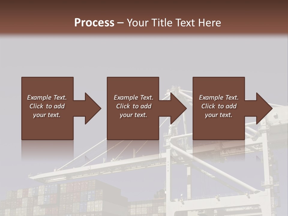 Container Ship Loading/Unloading PowerPoint Template