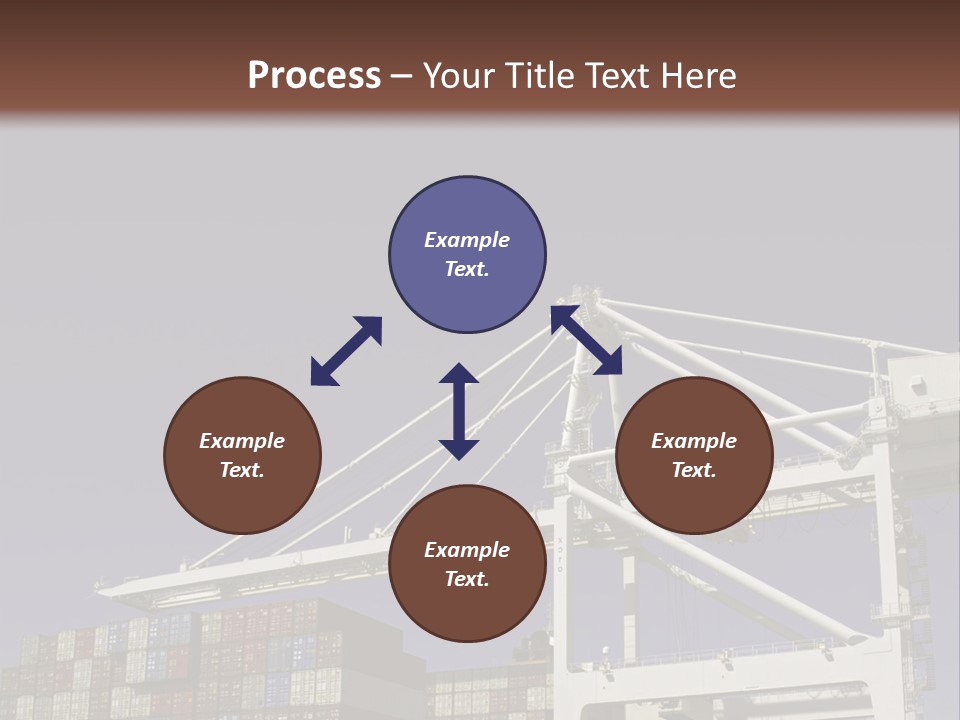 Container Ship Loading/Unloading PowerPoint Template
