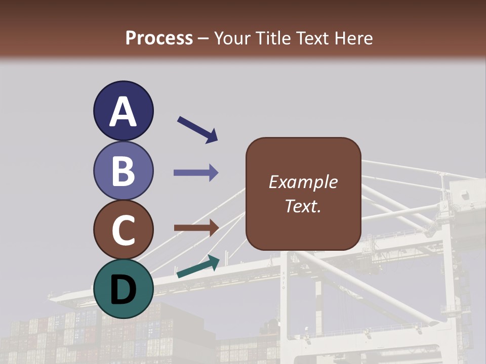 Container Ship Loading/Unloading PowerPoint Template