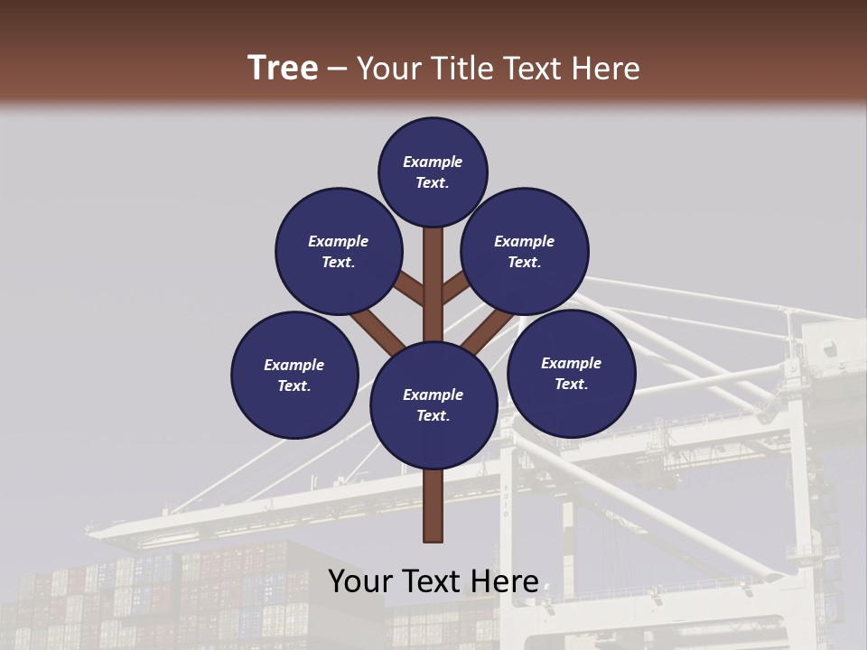 Container Ship Loading/Unloading PowerPoint Template