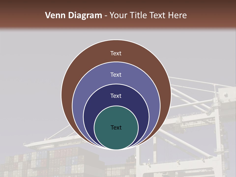 Container Ship Loading/Unloading PowerPoint Template