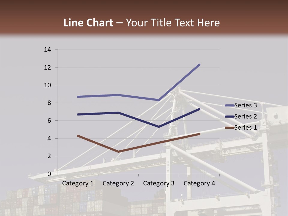 Container Ship Loading/Unloading PowerPoint Template