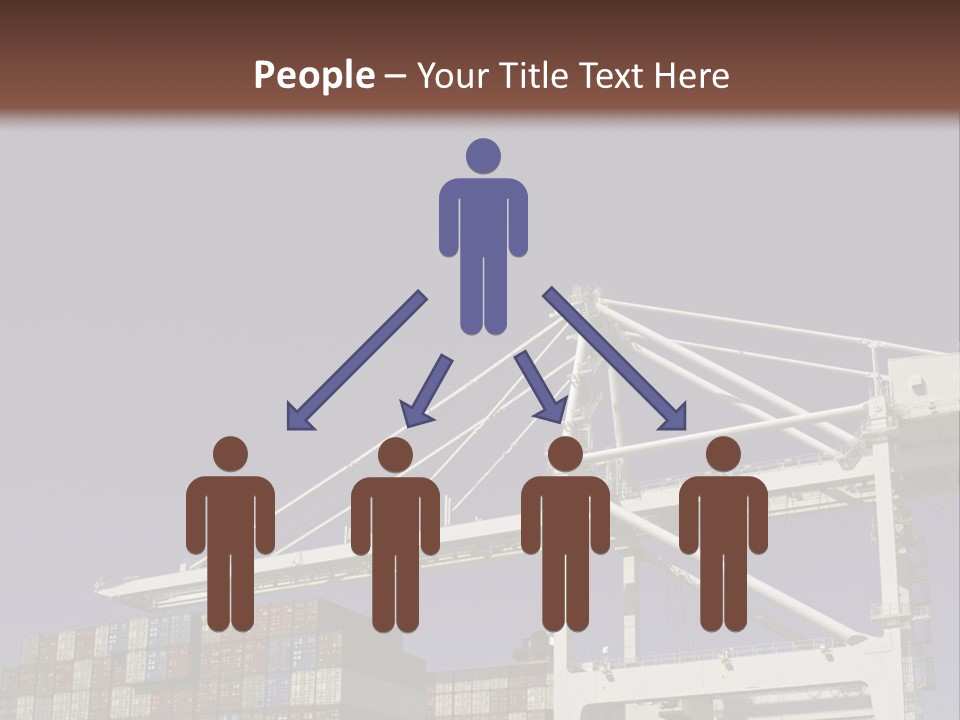 Container Ship Loading/Unloading PowerPoint Template